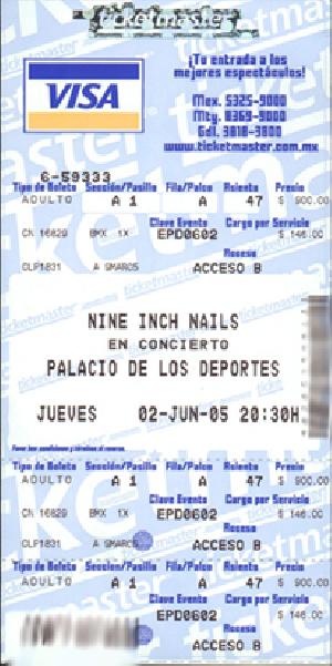 <a href='concert.php?concertid=485'>2005-06-02 - Sports Palace - Mexico City</a>