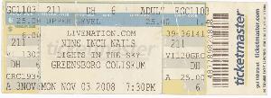 <a href='concert.php?concertid=739'>2008-11-03 - Greensboro Coliseum Complex - Greensboro</a>