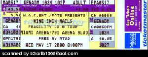 <a href='concert.php?concertid=426'>2000-05-17 - Miami Arena - Miami</a>